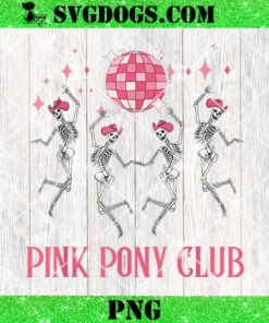 Halloween Skeleton Pink Pony Club Cowgirl PNG, Cowgirl Western PNG