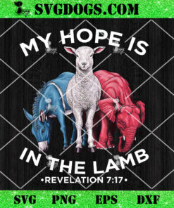 Hope Is In The Lamb PNG, My Christian God Jesus Humor PNG