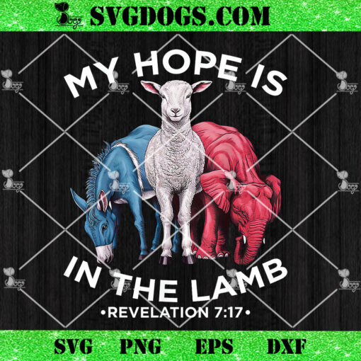 Hope Is In The Lamb PNG, My Christian God Jesus Humor PNG