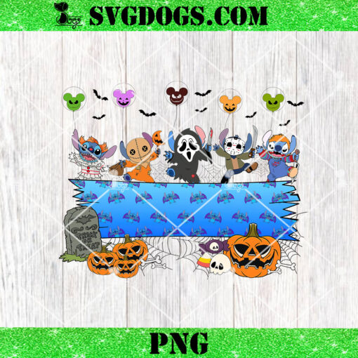 Horror Characters Stitch PNG, Halloween Costume Horror Characters PNG, Friends Halloween Stitch PNG