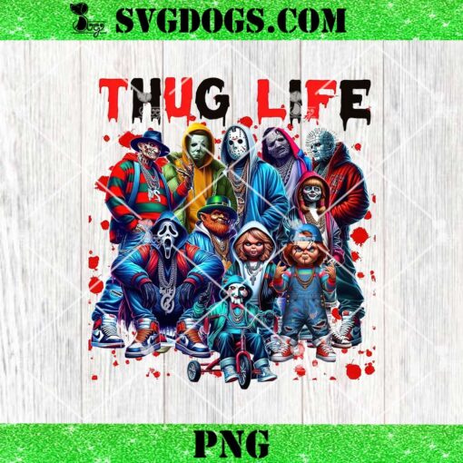 Horror Friends Thug Life PNG, Movie Killers PNG, Scary Halloween Movie PNG