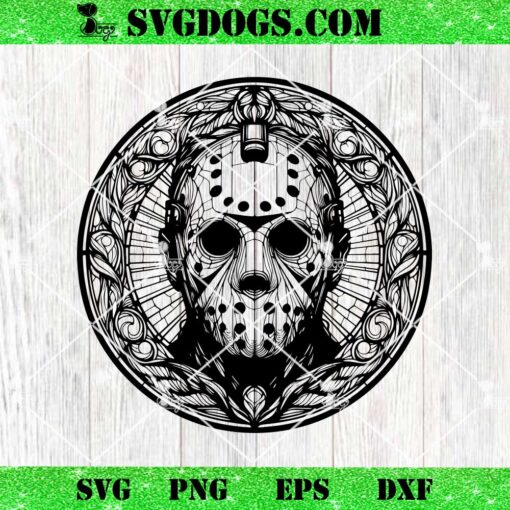 Jason Voorhees Mandala SVG, Zentage Halloween Killers SVG PNG EPS DXF