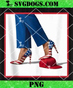 Kamala Harris Heel Stepping On Red Hat PNG