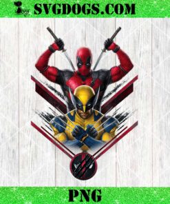 Marvel Studios Deadpool And Wolverine with Claw PNG, Slashed Logo PNG