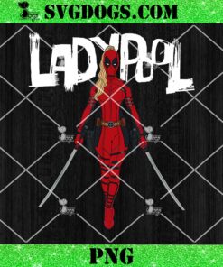 Marvel Studios Deadpool Wolverine PNG, Ladypool With Swords PNG