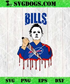 Michael Myers Buffalo Bills SVG, Buffalo Bills Halloween SVG PNG DXF EPS