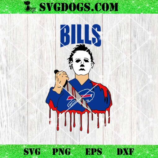 Michael Myers Buffalo Bills SVG, Buffalo Bills Halloween SVG PNG DXF EPS