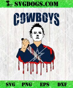 Michael Myers Dallas Cowboys SVG, Cowboys Halloween SVG PNG DXF EPS