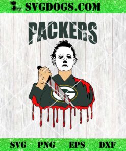 Michael Myers Green Bay Packers SVG, Packers Halloween SVG PNG DXF EPS