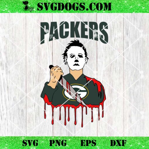 Michael Myers Green Bay Packers SVG, Packers Halloween SVG PNG DXF EPS