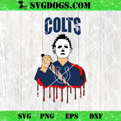 Michael Myers Indianapolis Colts SVG, Colts Halloween SVG PNG DXF EPS