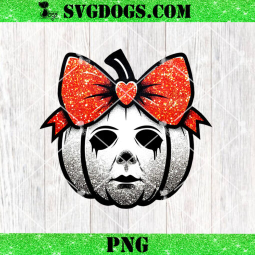 Michael Myers Pumpkin Bow PNG, Horror PNG, Halloween PNG