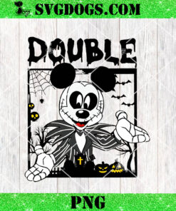 Mickey Jack Skellington PNG, Double Mickey PNG, Disney Halloween PNG