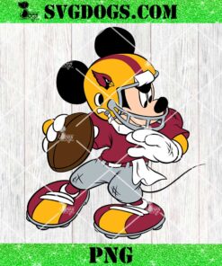 Mickey Mouse Arizona Cardinals Football PNG, NFL Football PNG