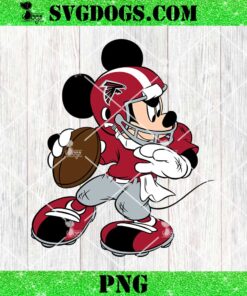 Mickey Mouse Atlanta Falcons Football PNG, Disney NFL Football PNG