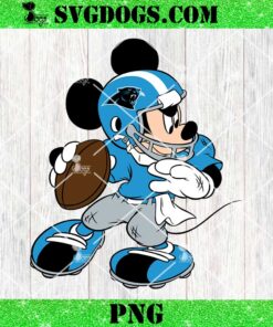 Mickey Mouse Carolina Panthers Football PNG, Disney NFL Football PNG