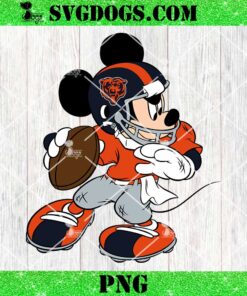 Mickey Mouse Chicago Bears Football PNG, Disney NFL Sport PNG