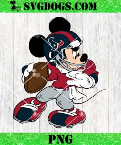 Mickey Mouse Houston Texans Football PNG, Disney NFL Sport PNG