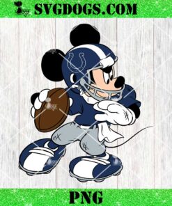 Mickey Mouse Indianapolis Colts Football PNG, Disney NFL Football PNG