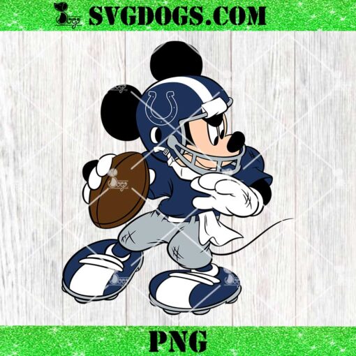 Mickey Mouse Indianapolis Colts Football PNG, Disney NFL Football PNG