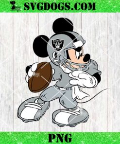 Mickey Mouse Las Vegas Raiders Football PNG, NFL Football PNG