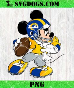 Mickey Mouse Los Angeles Rams Football PNG, Disney NFL Sport PNG