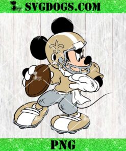 Mickey Mouse New Orleans Saints Football PNG, Disney NFL Sport PNG