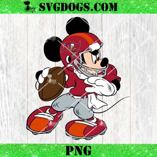 Mickey Mouse Tampa Bay Buccaneers Football PNG, Disney NFL Tampa Bay Buccaneers PNG