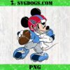 Mickey Mouse Washington Commanders Football PNG, Disney NFL Sport PNG