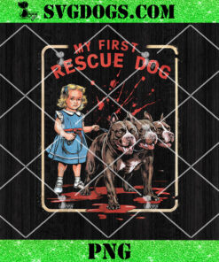 My First Rescue Dog PNG, Vintage Horror PNG