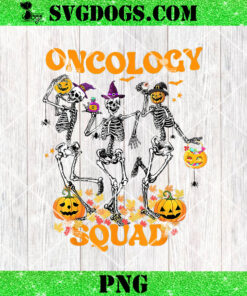 Oncology Squad Skeleton Halloween PNG