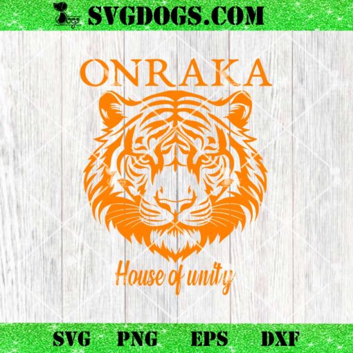 Onraka House Of Unity RCA School Social SVG, Onraka Tiger Orange SVG