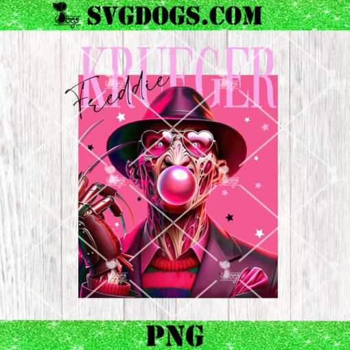 Pink Freddy Krueger Balloon PNG, Nightmare Street PNG, Scary Halloween Movies PNG