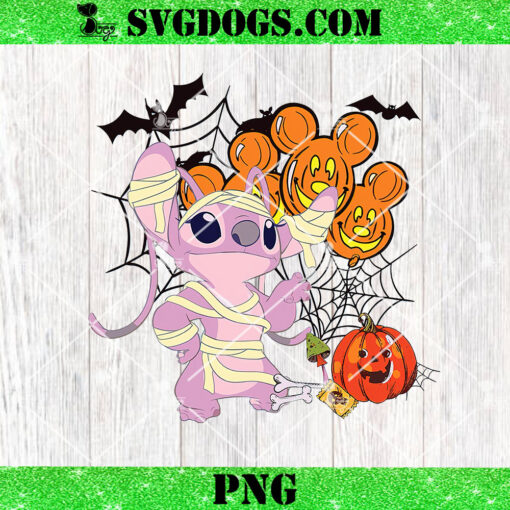 Pink Stitch Halloween Costume PNG, Trick Or Treat PNG, Disney Pumpkin PNG