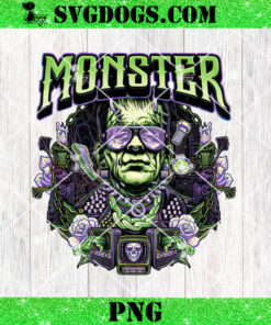 Punk Monster PNG, Frankenstein PNG, Neon Monster PNG