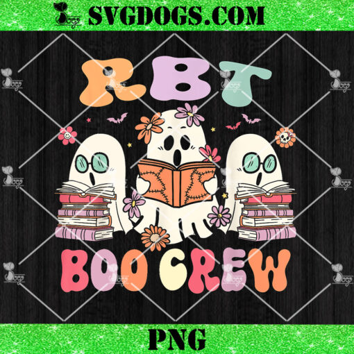 RBT Boo Crew Halloween Registered Behavior Technician PNG, Ghost Red Book PNG