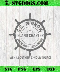 SS Minnow Tour SVG, Gilligans Island SVG, Classic TV Show SVG PNG DXF EPS