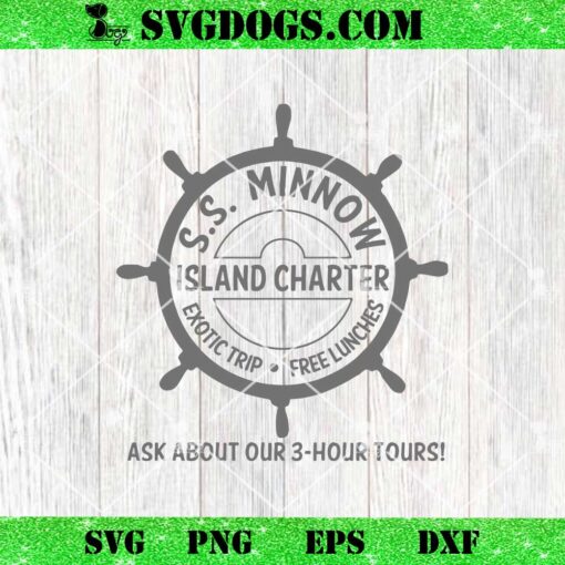 SS Minnow Tour SVG, Gilligans Island SVG, Classic TV Show SVG PNG DXF EPS