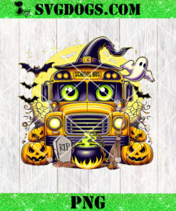 School Bus Halloween PNG