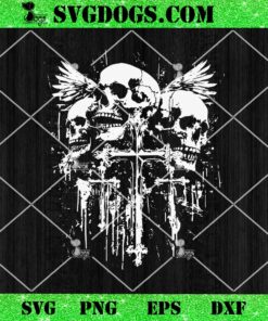 Skull Cross SVG, Y2K Goth Alt Grunge SVG, Gothic Emo Aesthetic SVG