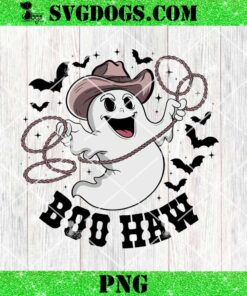 Spooky Boo Haw Western Halloween PNG, Cowboy Ghost PNG