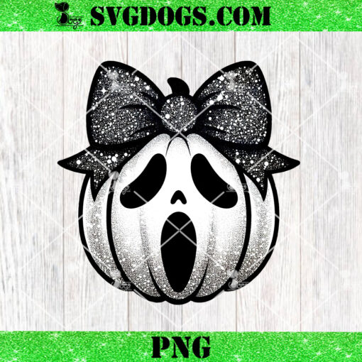 Spooky Ghost Pumpkin Bow PNG, Horror PNG, Halloween PNG