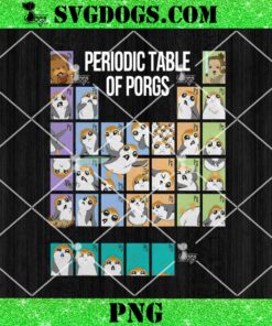 Star Wars Periodic Table Of Porgs Cute Group Shot PNG