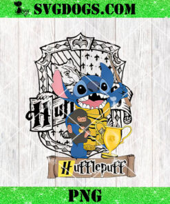 Stitch Harry Potter Hufflepuff PNG, Disney Stitsh Costume Harry Potter Movies PNG