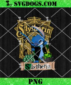 Stitch Harry Potter Slytherin PNG, Stitch Witch PNG