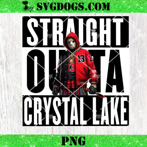 Straight Outta Crystal Lake PNG, Jason Voorhees PNG, Halloween Horror Movie PNG