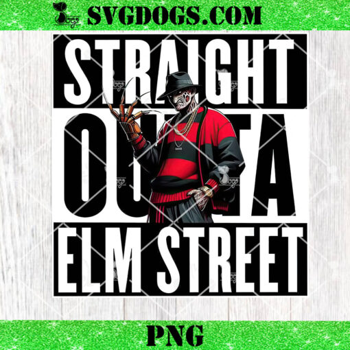 Straight Outta Elm Street PNG, Horror Movie Killers PNG, Freddy Krueger PNG