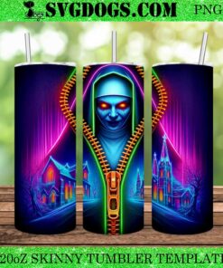 The Nun Valak Zipper 20oz Tumbler Wrap PNG