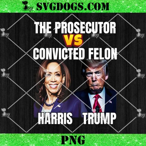 The Prosecutor Versus The Convicted Felon PNG, Harris vs Trump PNG