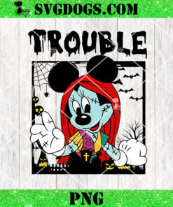 Trouble Minnie Sally PNG, Disney Halloween PNG, The Nightmare Before Christmas Movies PNG